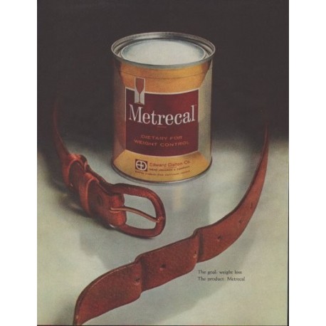 1961 Metrecal Ad "how it can help you lose weight ..."