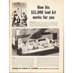 1953 Standard Oil Company Ad "tool kit"