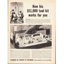 1953 Standard Oil Company Ad "tool kit"