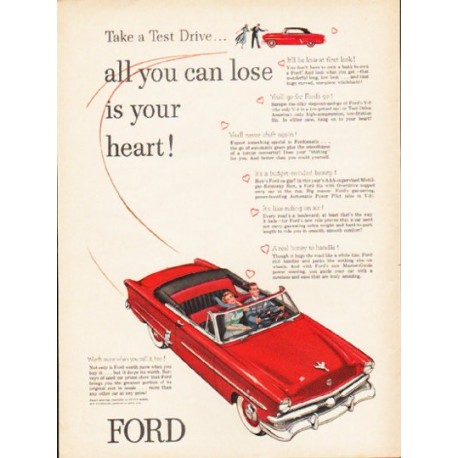 1953 Ford Crestline Ad "Take a Test Drive" ... (model year 1953)