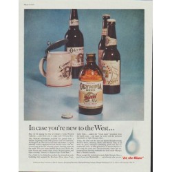 1961 Olympia Beer Ad "In case you're new to the West ..."