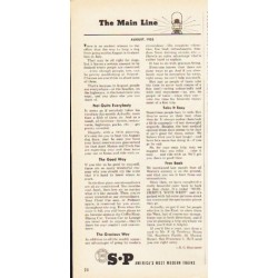 1953 Southern Pacific Lines Ad "The Main Line"