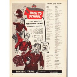1953 Pacific Trail Ad "Back To School"