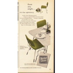 1953 Masland Duran Ad "from any angle"