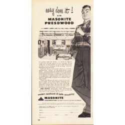 1953 Masonite Ad "easy does it"