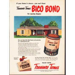 1953 Treasure Tones Ad "If your home is stucco"