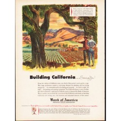 1953 Bank of America Ad "Building California"