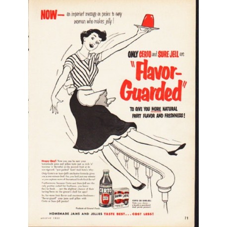 1953 General Foods Ad "Flavor-Guarded"