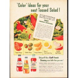 1953 Kraft Ad "Tossed Salad"