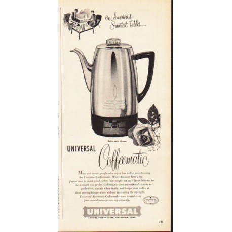 Vintage Universal Coffeematic Electric Coffee Percolator Stainless  Steel/Chrome