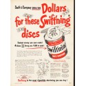 1953 Swift's Shortening Ad "Swift'ning discs"