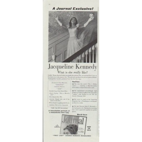 1961 Ladies' Home Journal Ad "Jacqueline Kennedy"