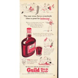 1953 Guild Wine Ad "The new wine flavor"