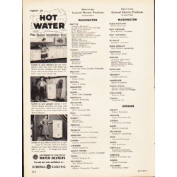 1953 General Electric Ad "Hot Water"