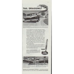 1961 Monroe Shock Absorber Ad "Tail Dragging?"