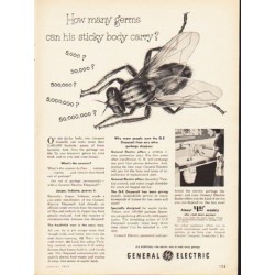 1953 General Electric Ad "How many germs"