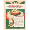 1953 Best Foods Ad "Whole Eggs"