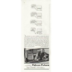 1961 Ford Falcon Ad "Driveway or parkway" ~ model year 1961