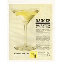 1961 Metropolitan Life Ad "Danger"