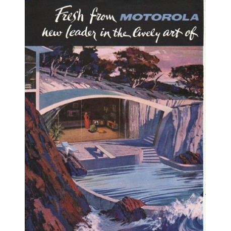 1961 Motorola Television Ad "Fresh from Motorola"