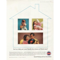 1961 Insured Savings and Loan Associations Ad "Let us help"