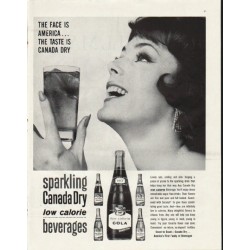 1961 Canada Dry Ad "The Face Is America"