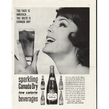 1961 Canada Dry Ad "The Face Is America"