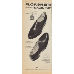 1961 Florsheim Ad "creates the *Magic Top"