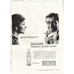 1961 Bacardi Rum Ad "good Daiquiri?"