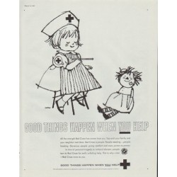 1961 Red Cross Ad "Good Things Happen When You Help"