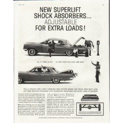 1961 Superlift Shock Absorbers Ad "extra loads"