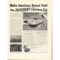 1937 Bear Creek Orchards Ad "Rarest Fruit"