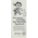 1961 Brand Name Appliances Ad "happiest homemakers"