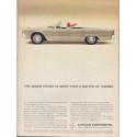 1963 Lincoln Continental Ad "The added power" ~ (model year 1963)