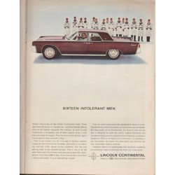 1963 Lincoln Continental Ad "Sixteen Intolerant Men" ~ (model year 1963)