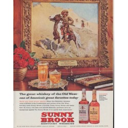 1961 Sunny Brook Ad "The great whiskey of the Old West"