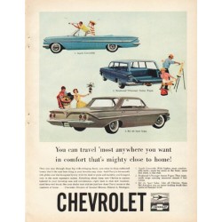 1961 Chevrolet Ad "You can travel"