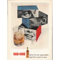 1962 Haig & Haig Ad "Look at it this way"