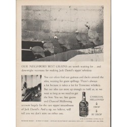 1962 Jack Daniel's Whiskey Ad "Our neighbors' best grains"