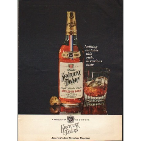 1962 Kentucky Tavern Ad "Nothing matches"