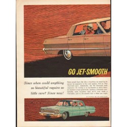 1963 Chevrolet Ad "Go Jet-Smooth" ~ (model year 1963)