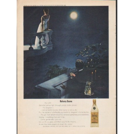 1962 Seagram's Ad "Balcony Scene"