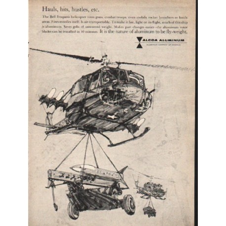 1962 Alcoa Aluminum Ad "Hauls, hits, hustles, etc."