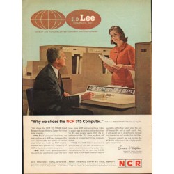 1962 NCR Computer Ad "NCR 315 Computer"