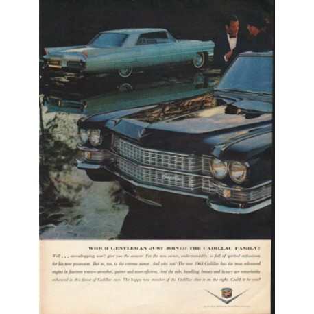 1963 Cadillac Ad "Which Gentleman" ~ (model year 1963)