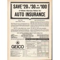 1962 GEICO Ad "Save $20 to $30"
