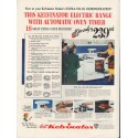 1950 Kelvinator Ad "Automatic Oven Timer"