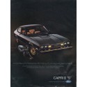 1976 Ford Capri Ad "Le Cat Black" ~ (model year 1976)