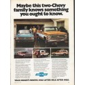 1976 Chevy Trucks Ad "two-Chevy family" ~ (model year 1976)