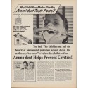 1950 Amm-i-dent Tooth Paste Ad "Why Didn't Your Mother Give You Amm-i-dent?"